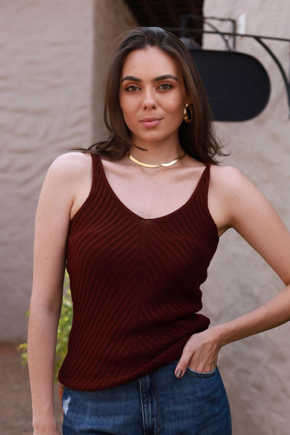 Regata Tricot Color - Marsala 