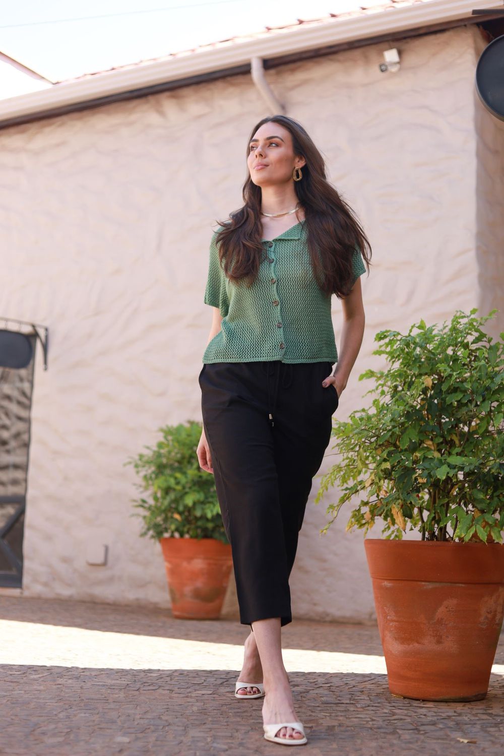 Calça Alfaiataria Ponteira - Preto