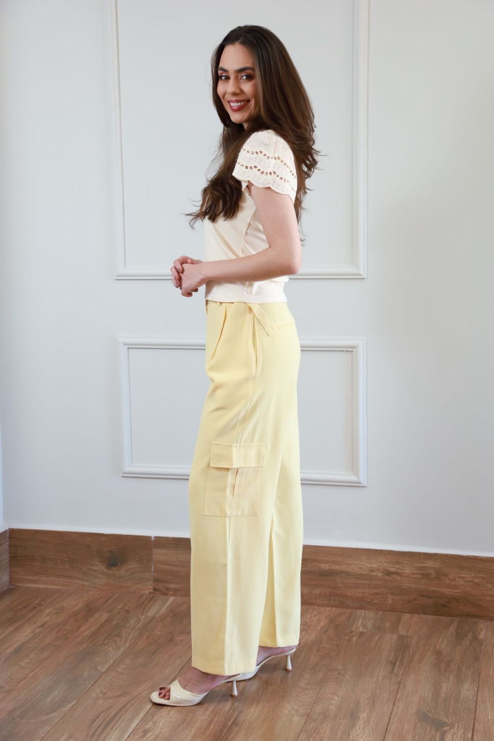 Blusa Manga Laise - Creme