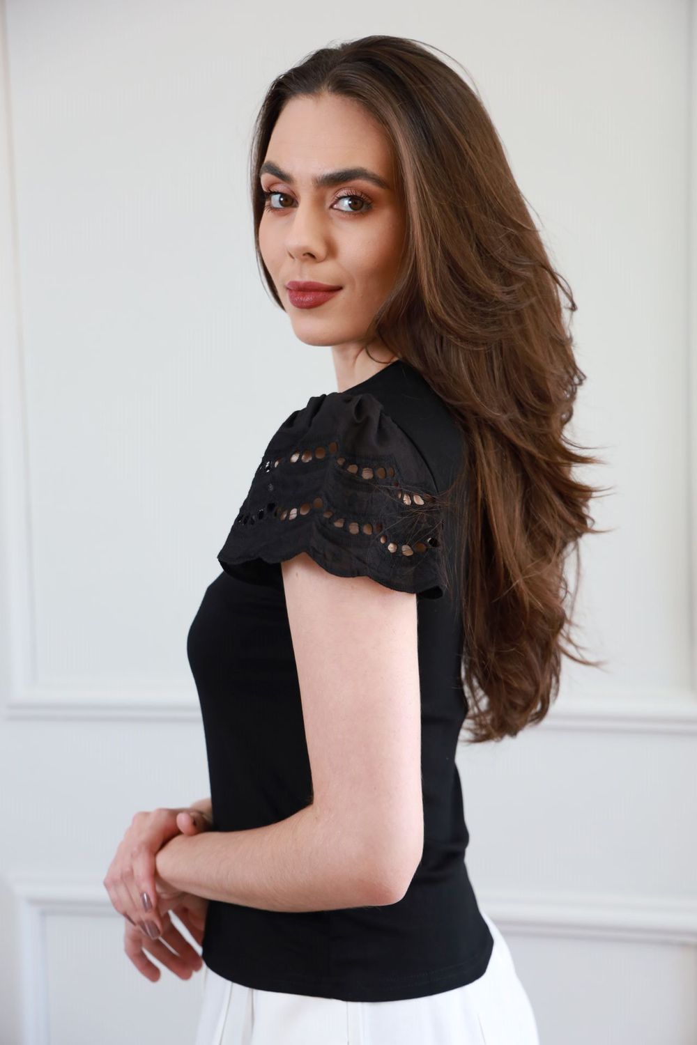 Blusa Manga Laise - Preto