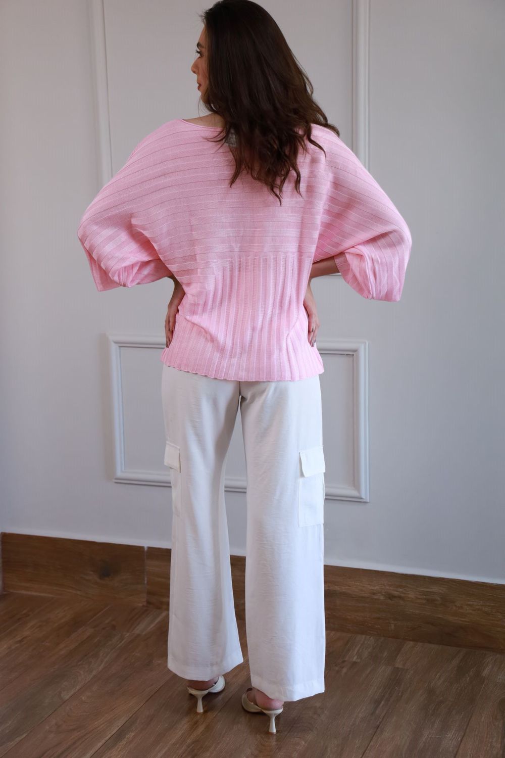 Blusa Tricot Ampla - Rosa