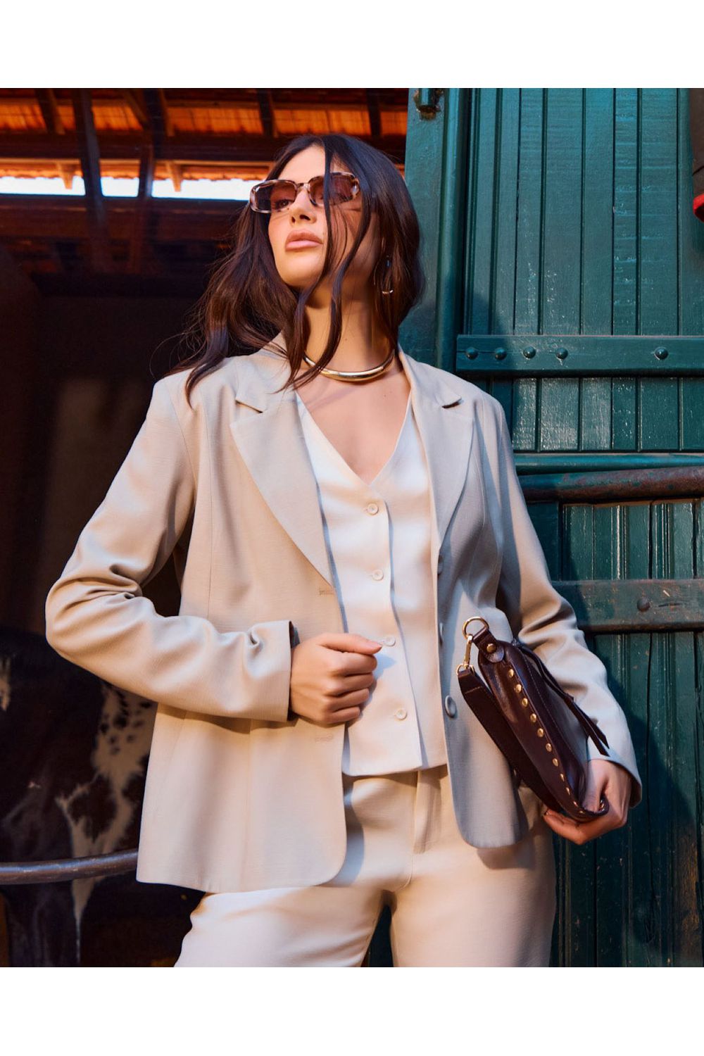 Blazer Alfaiataria - Natural