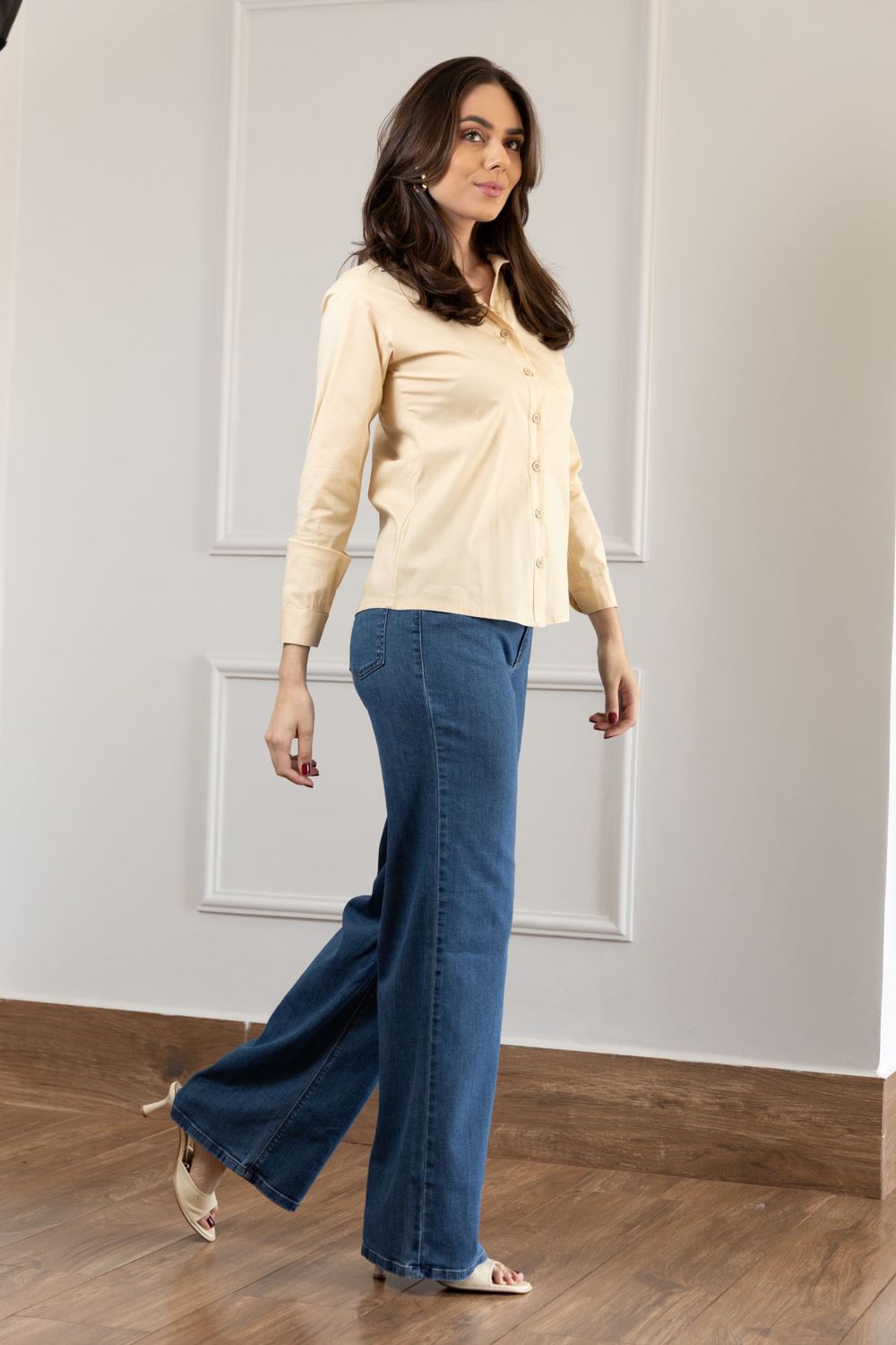 Camisa Algodão - Manteiga