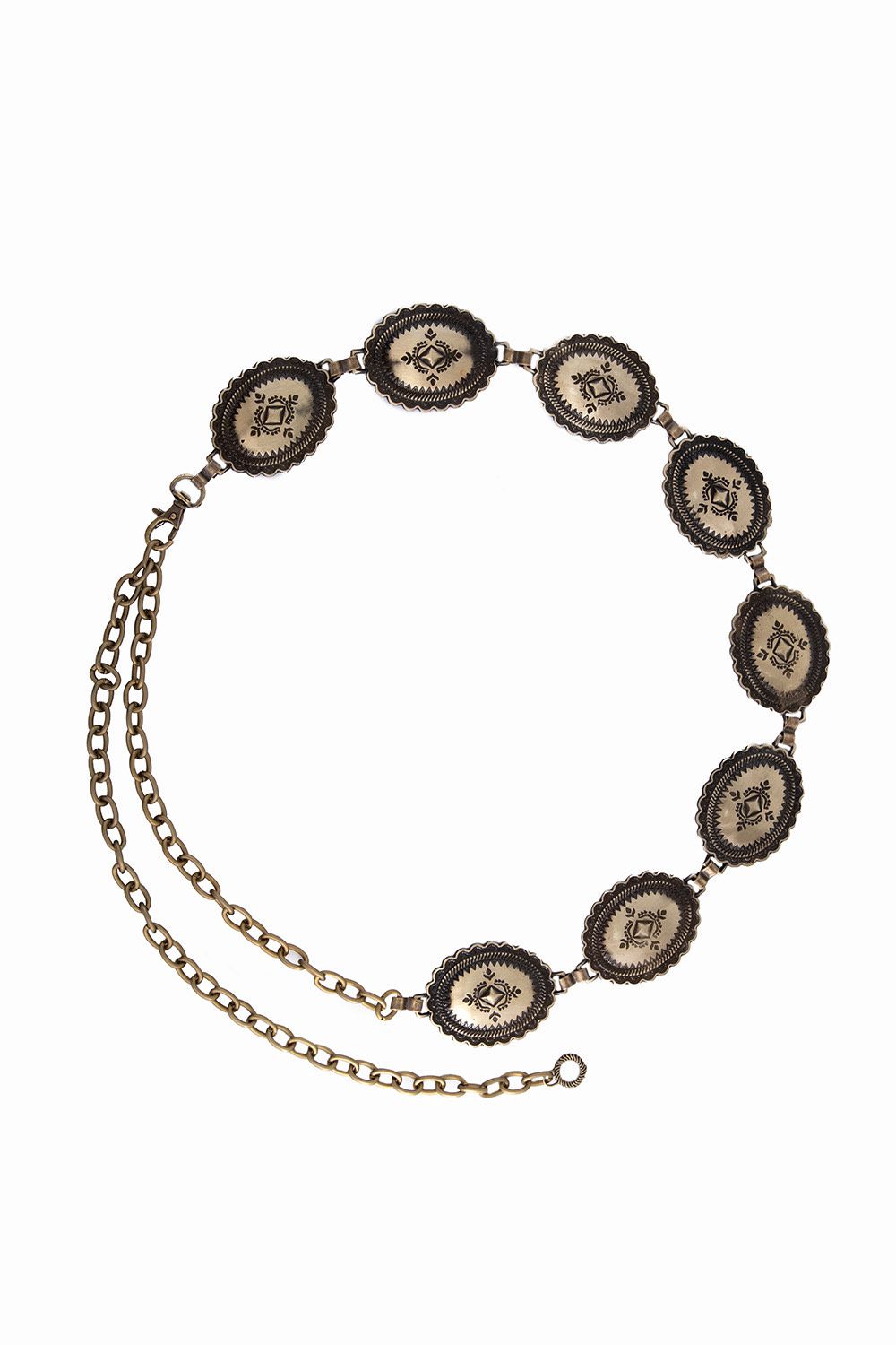 Cinto Metal Flor - Ouro Velho