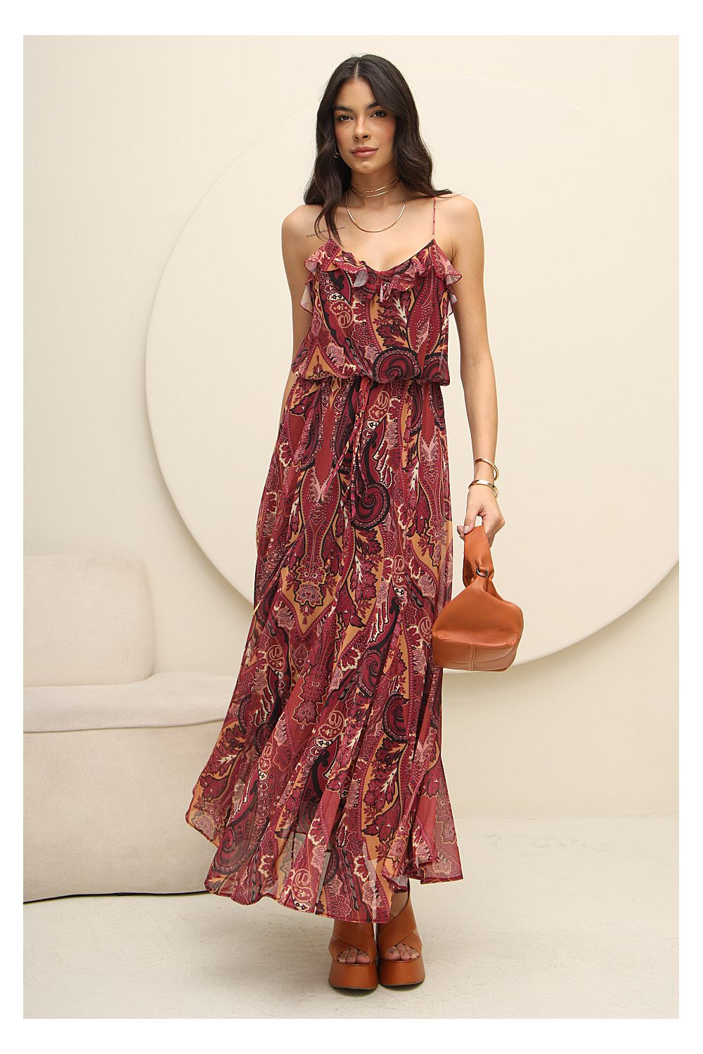 Vestido Tule Estampa