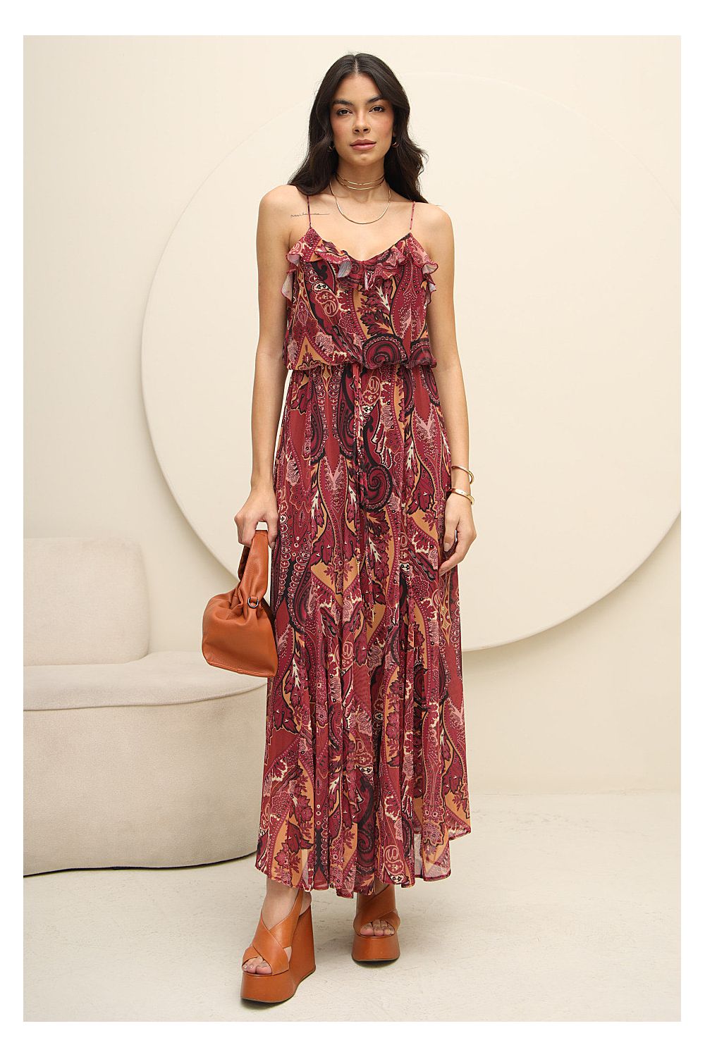 Vestido Tule Estampa