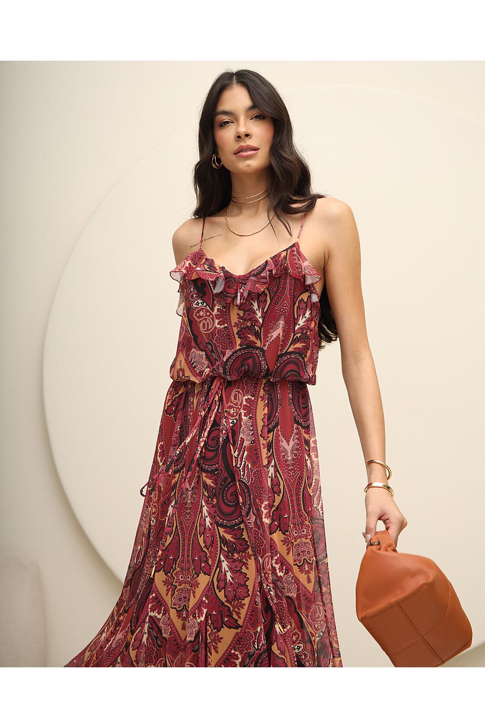 Vestido Tule Estampa