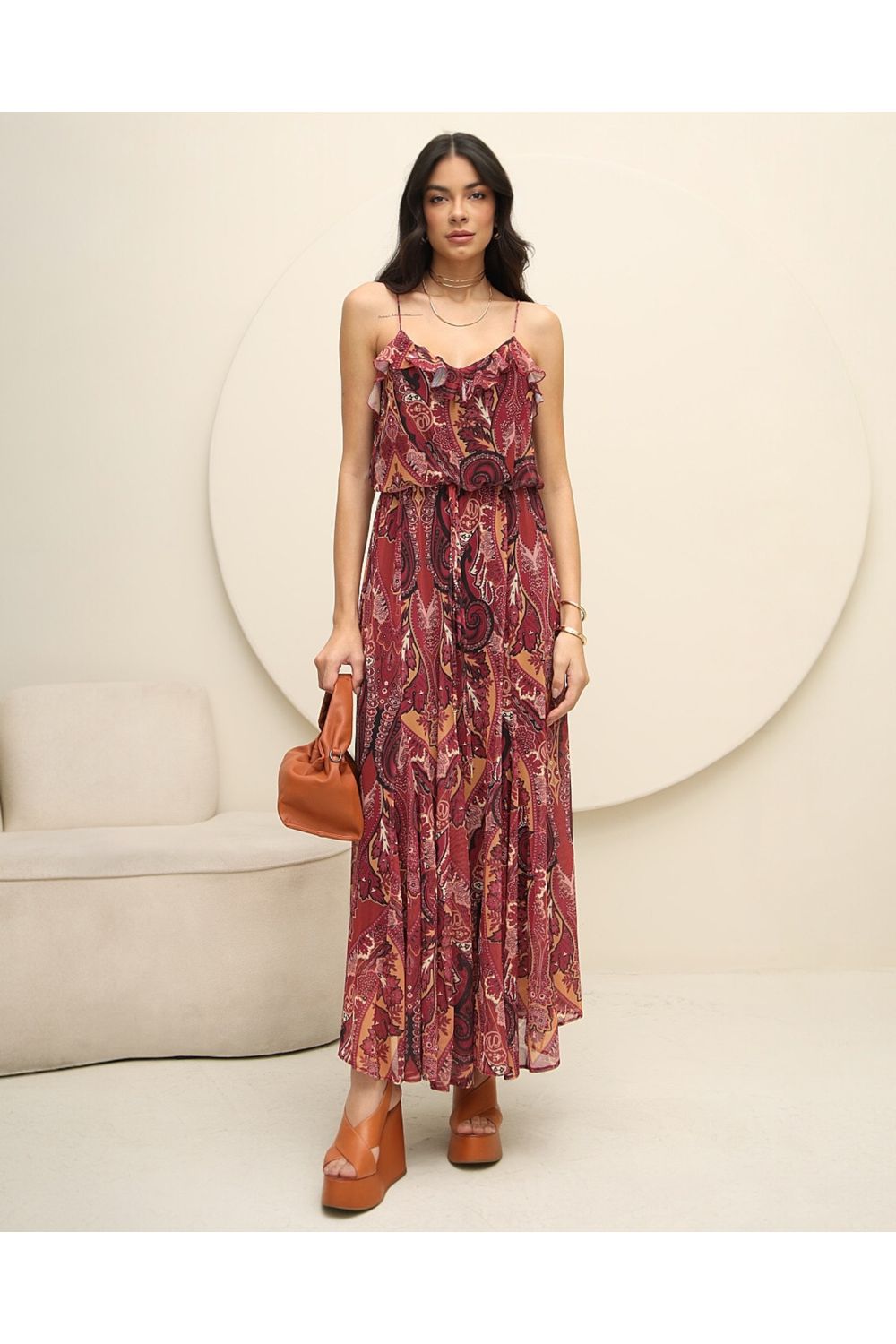 Vestido Tule Estampa