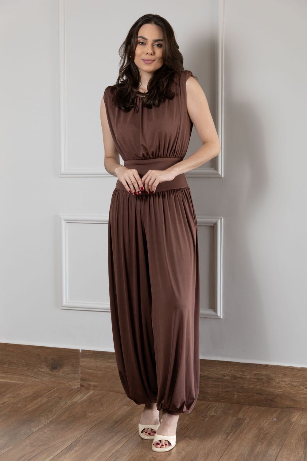 Macacão Taciane - Marrom