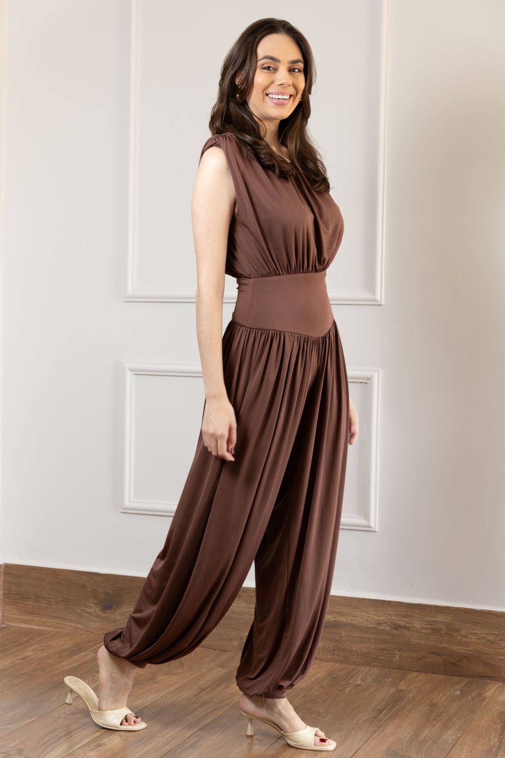 Macacão Taciane - Marrom