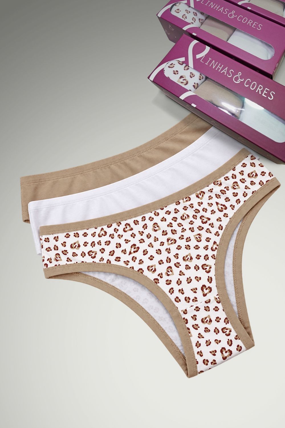 Kit Calcinha Cotton Adulto