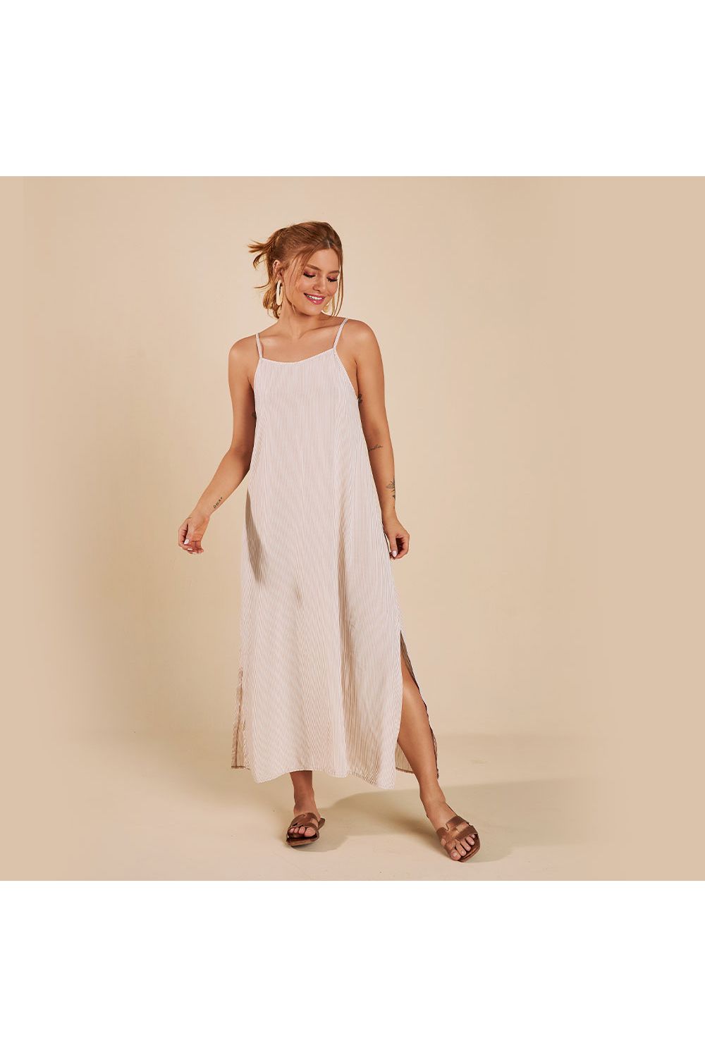 Vestido Longo Paula - Linhas & Cores