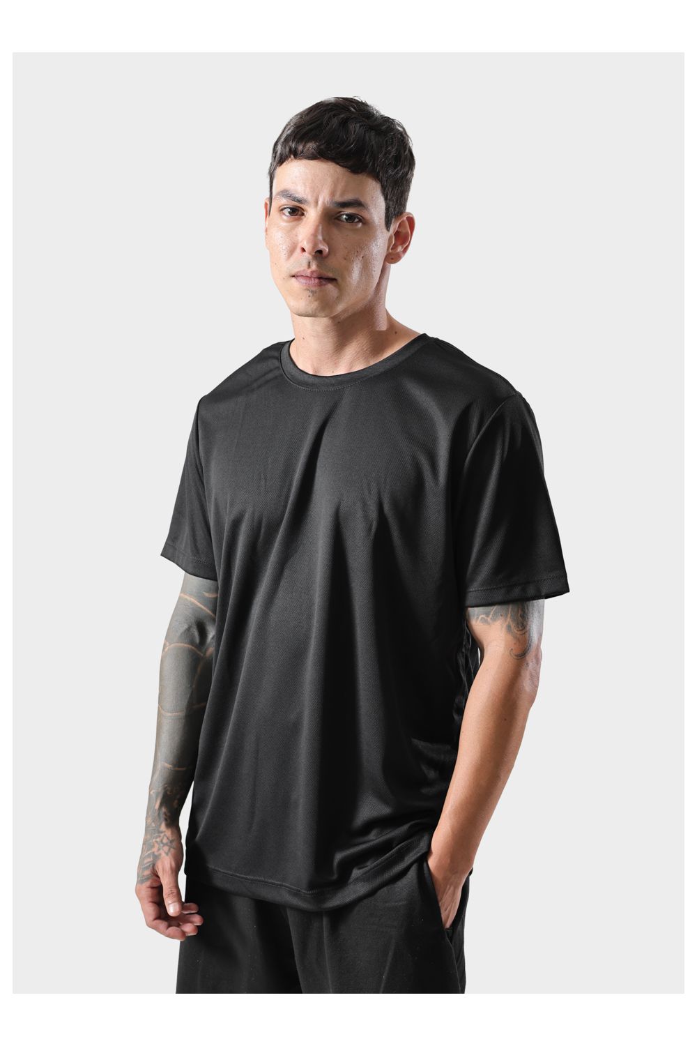 Camiseta Dryfit Masculina - Preto - Techmalhas