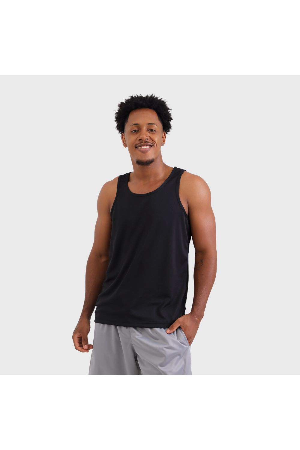 Regata Dryfit Masculina Preta