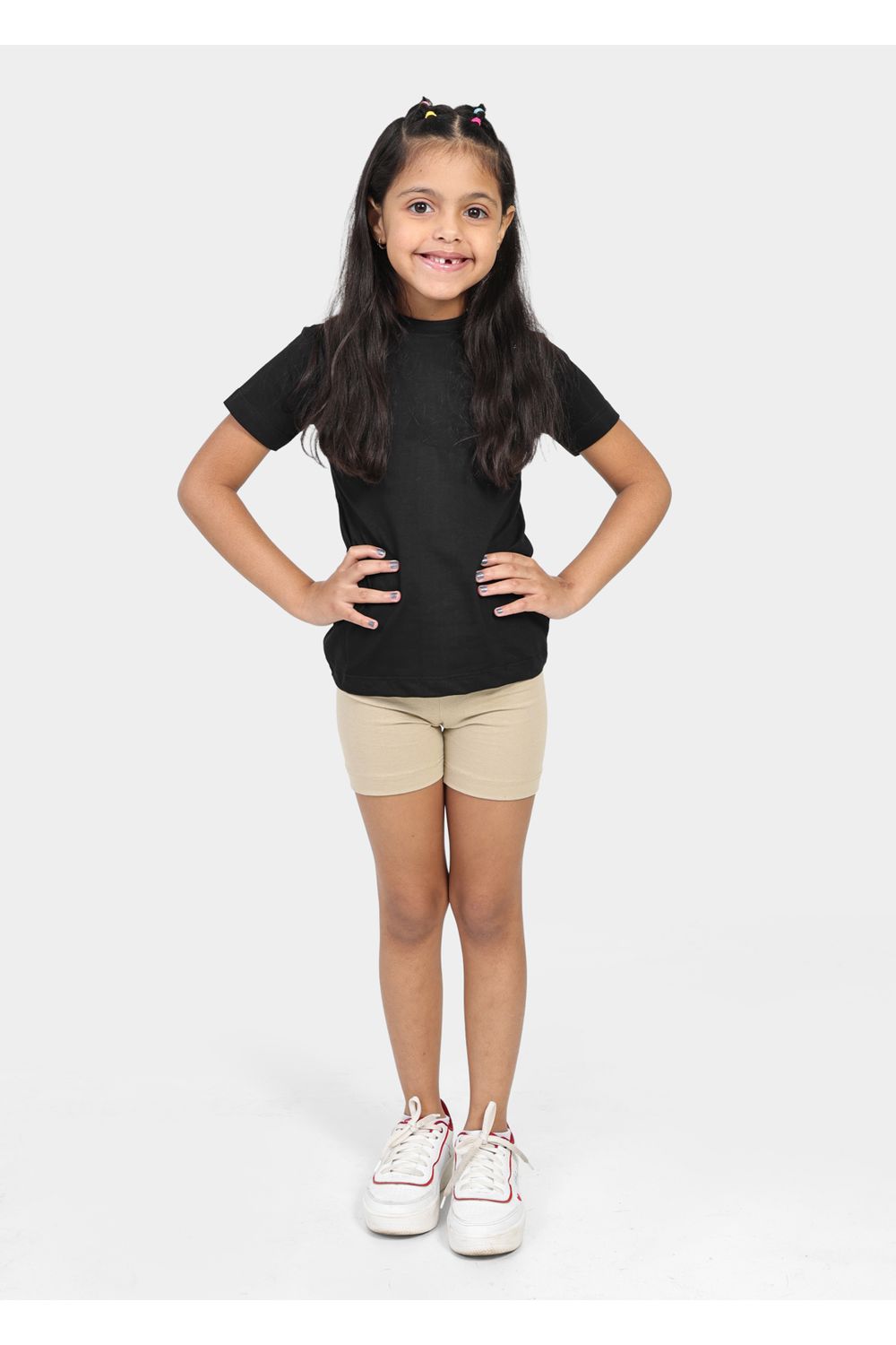 Bermuda Leggin Infantil Bege