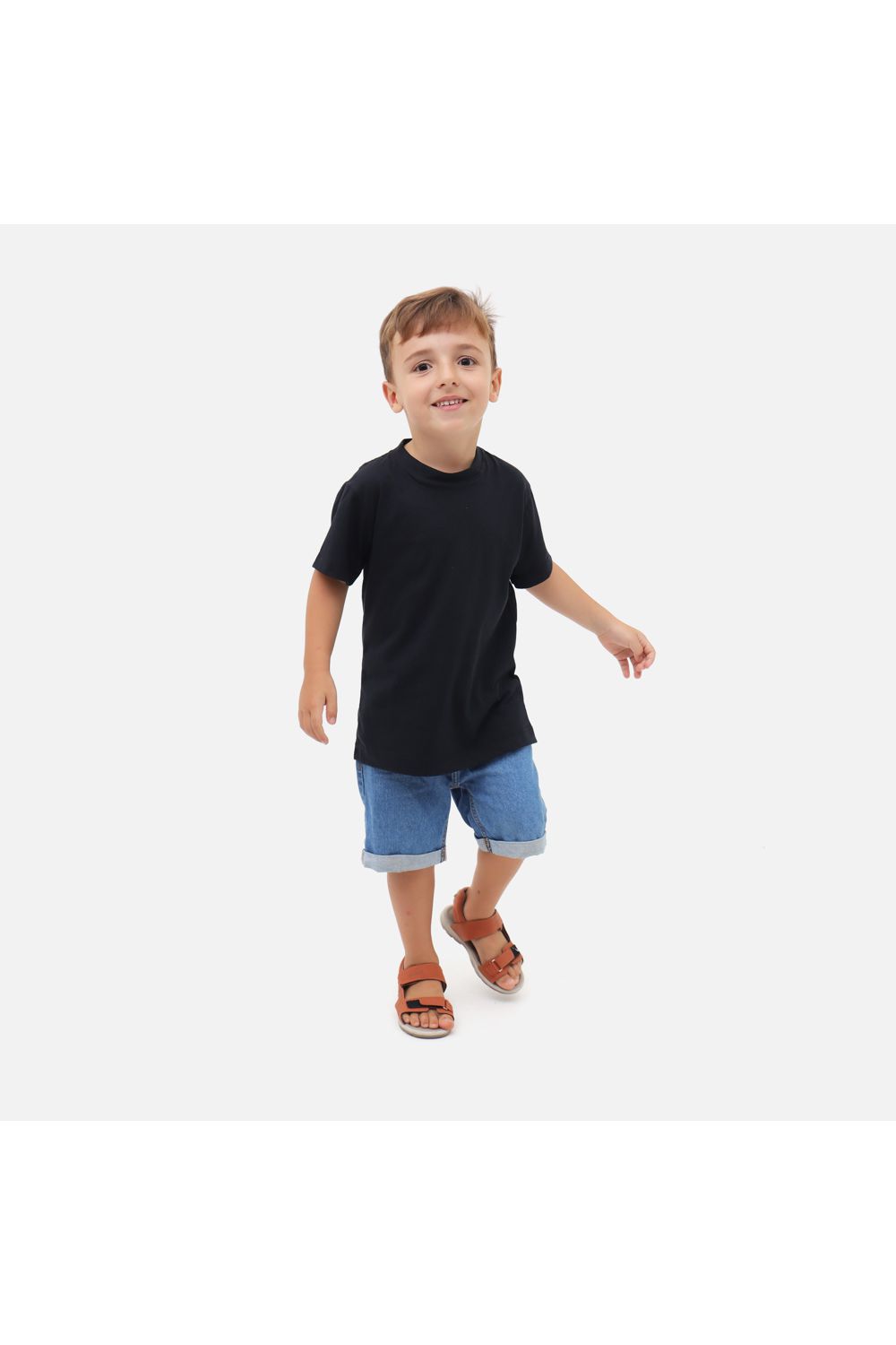 Camiseta Infantil Algodão Preto