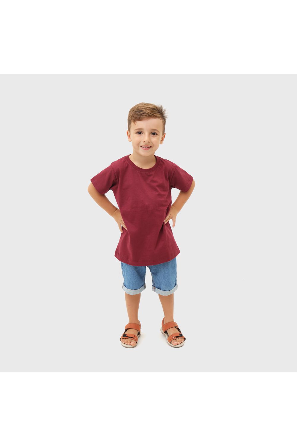 Camiseta Infantil Algodão Bordo