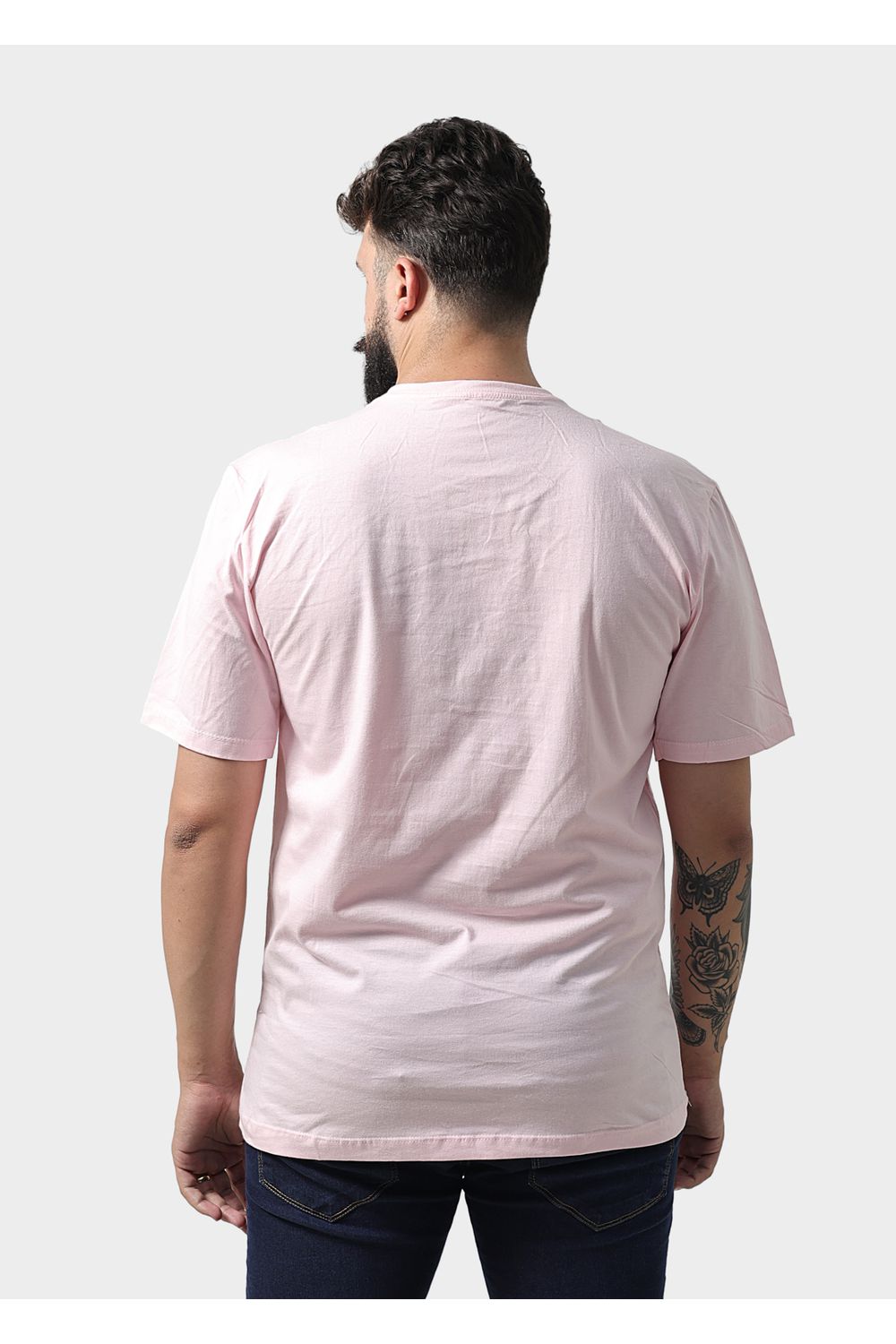 Camiseta Masculina Básica Lisa Rosa