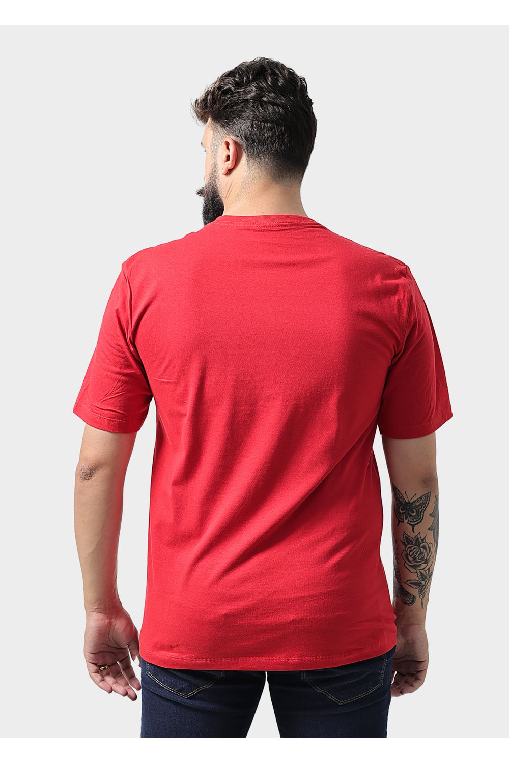 Camiseta Masculina Básica Lisa Vermelha