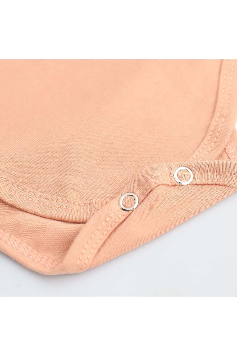 Body Bebê Manga Curta Bege