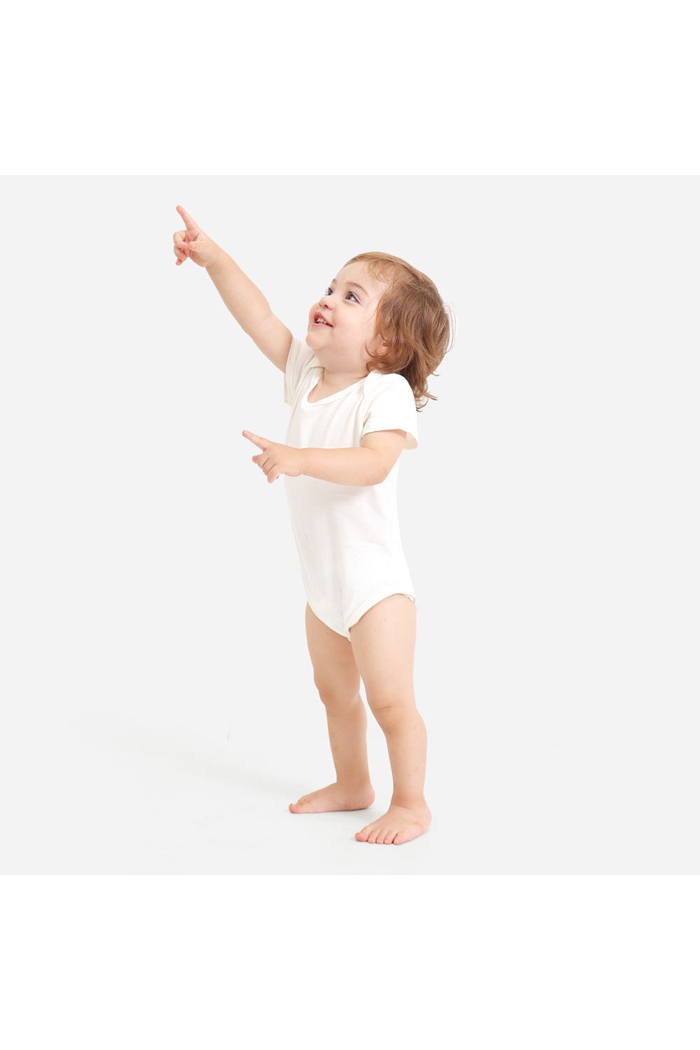 Body Bebê Manga Curta Branco