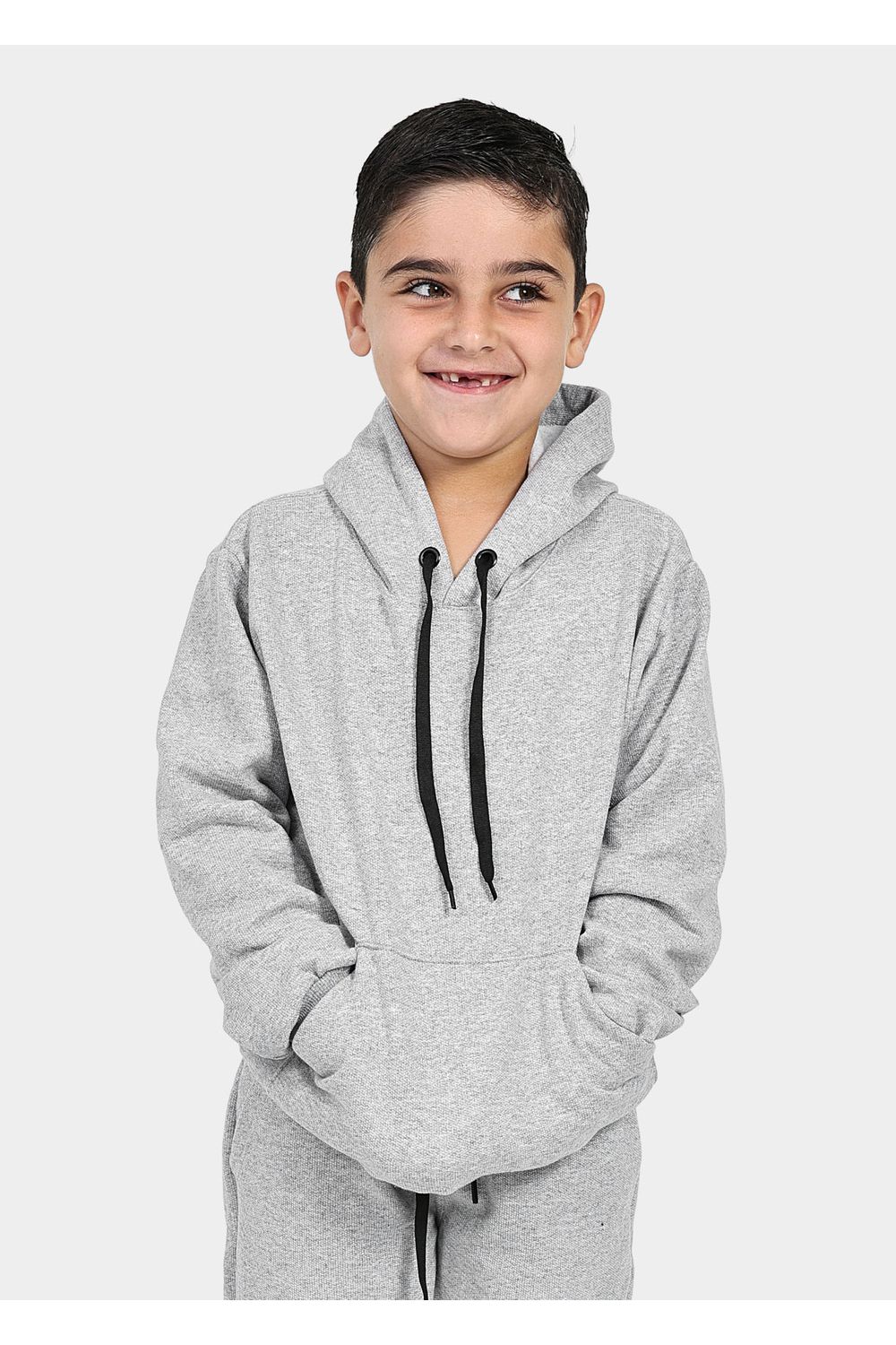 Moletom Canguru Infantil Cinza