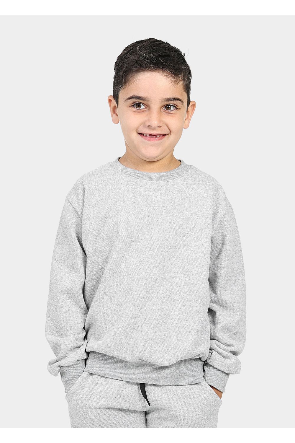 Moletom Infantil Careca Cinza