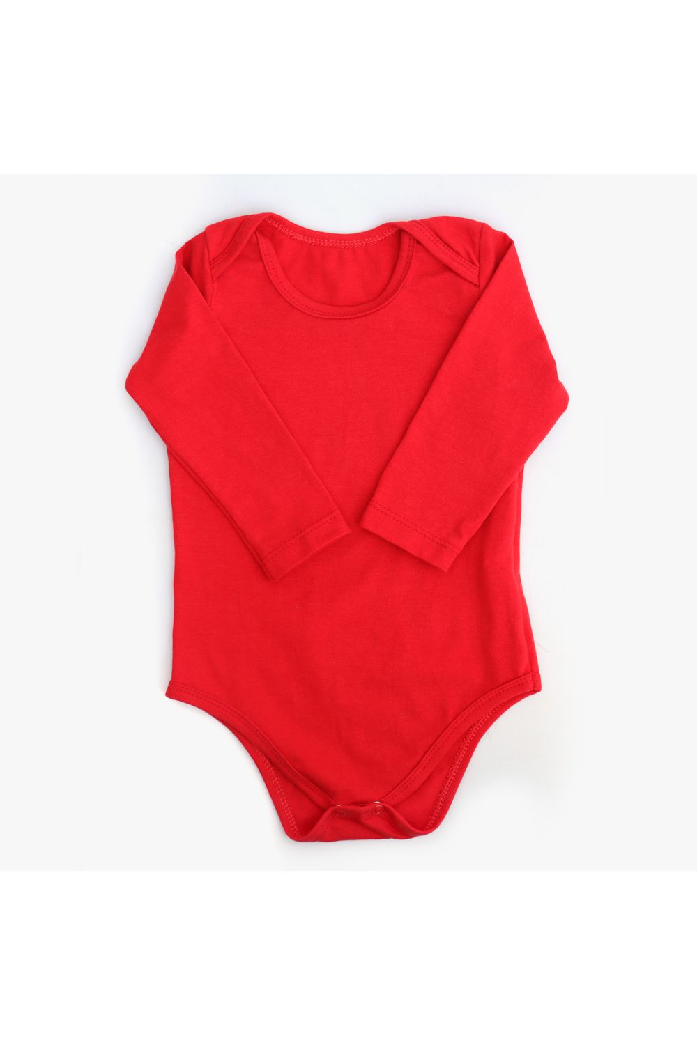 Body Bebê Manga Longa Vermelho