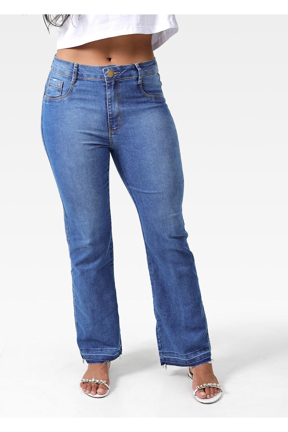 Calça Jeans Feminina Flare