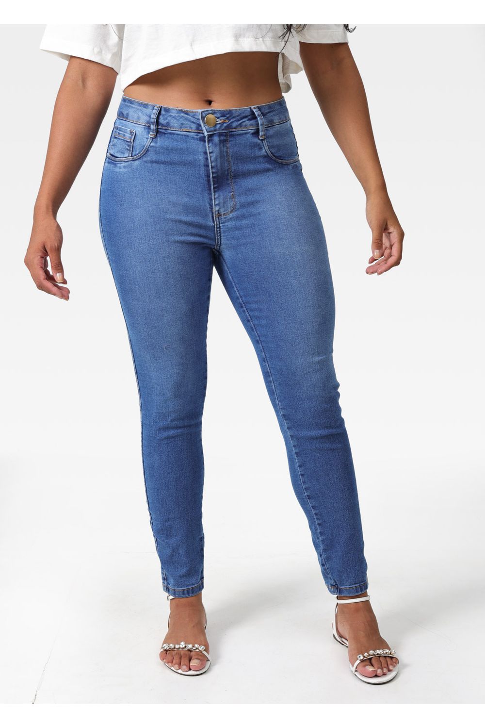 Calça Jeans Feminina Cigarret