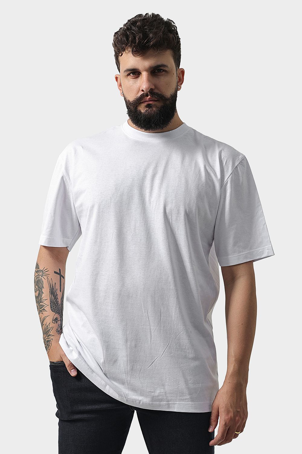 Camiseta Masculina Oversized Branca