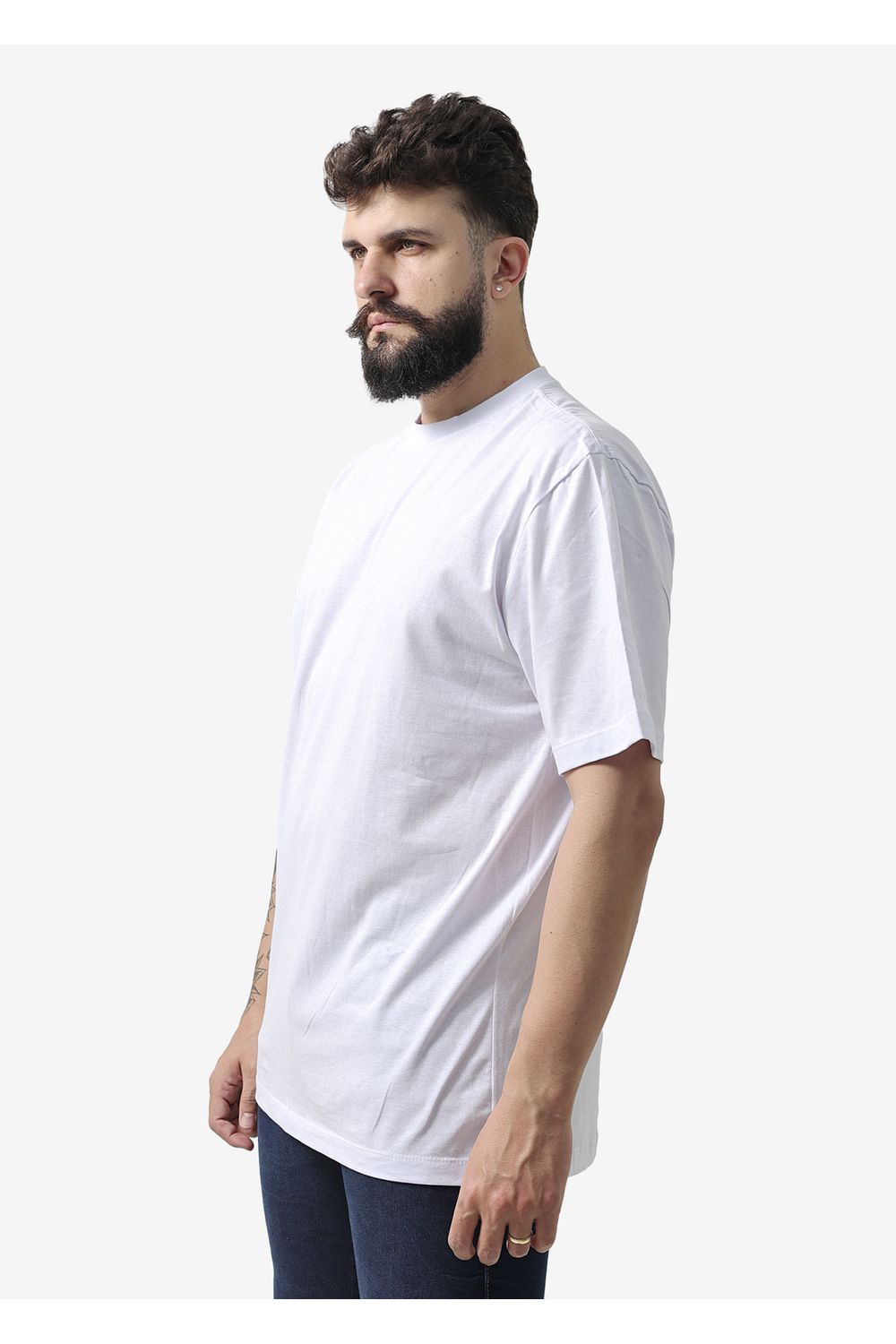 Camiseta Masculina Oversized Branca