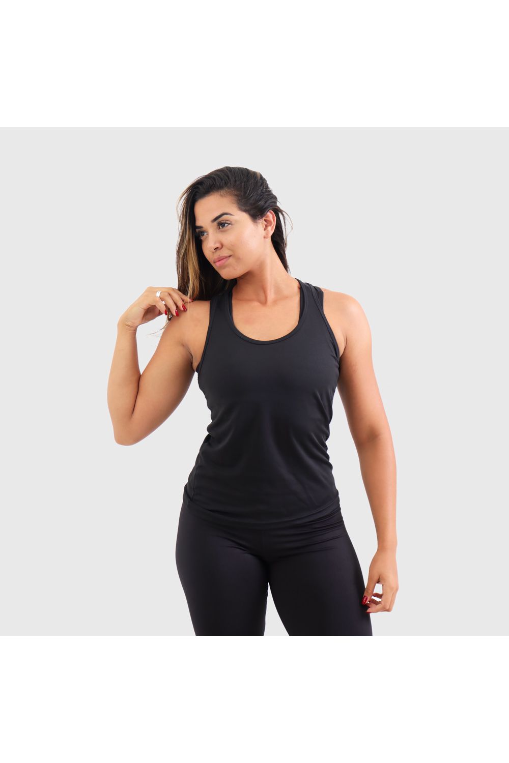 Regata Dry Fit Feminina Preta