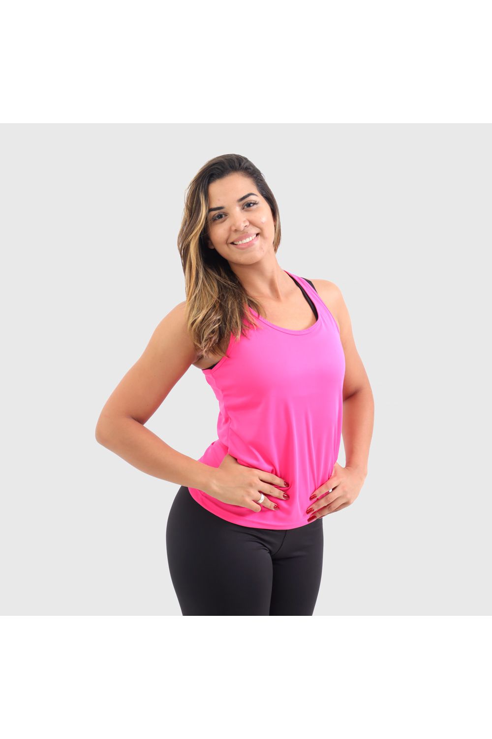 Regata Dry Fit Feminina Rosa