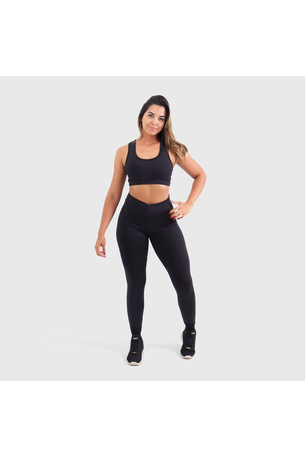 Top Fitness Feminino Preto