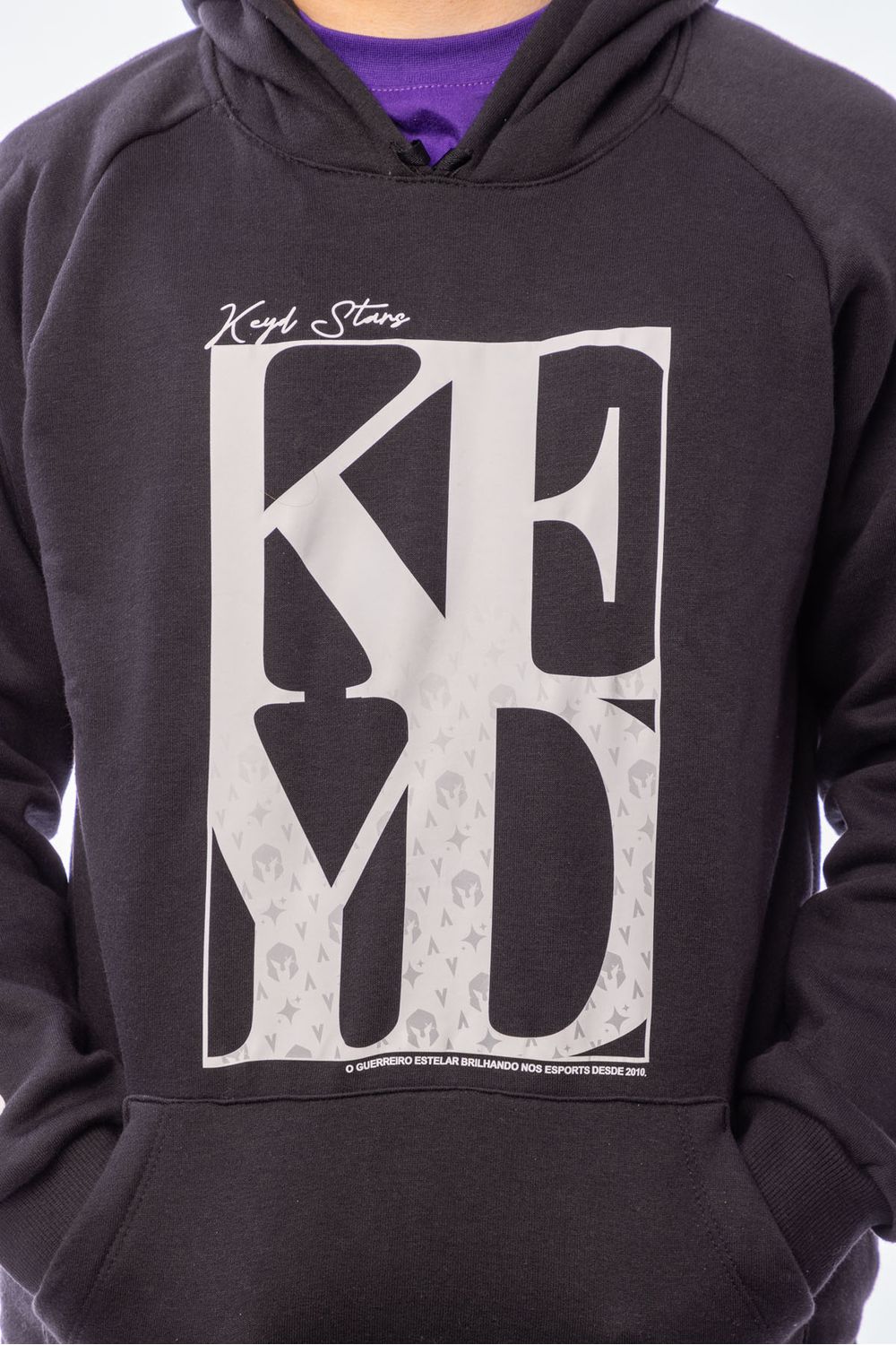 MOLETOM CANGURU 1 VIVO KEYD PRETO - VIVO KEYD SHOP