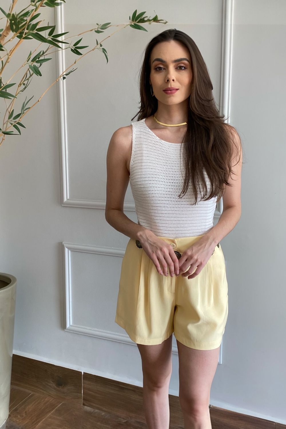 Regata Ponto Crochê - Off White