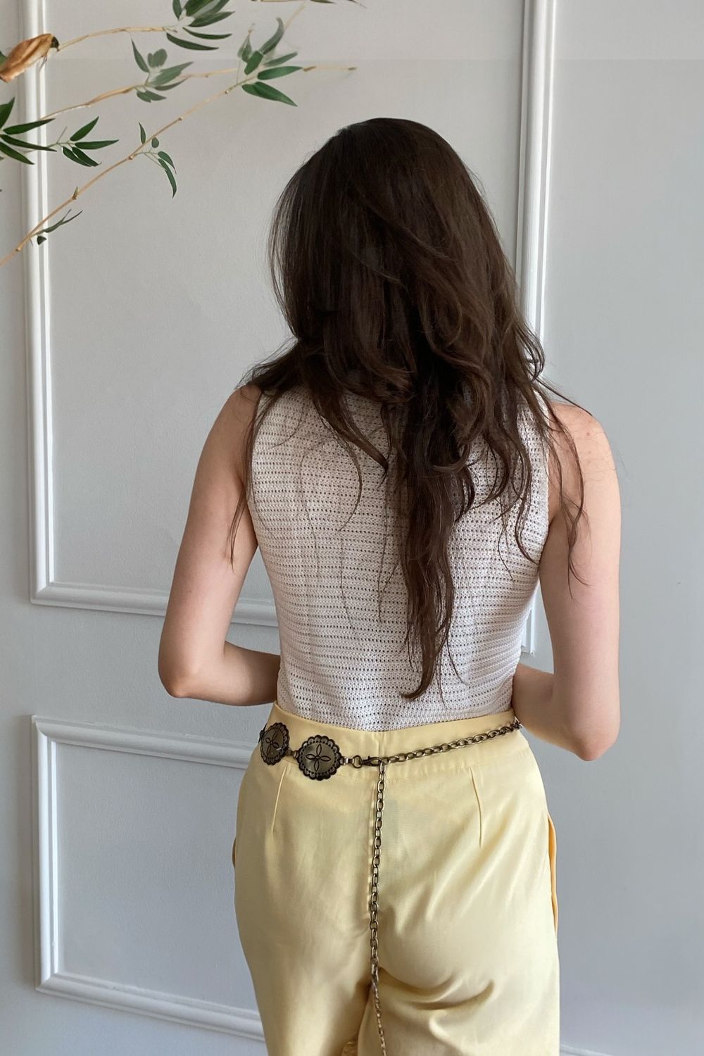 Regata Ponto Crochê - Off White
