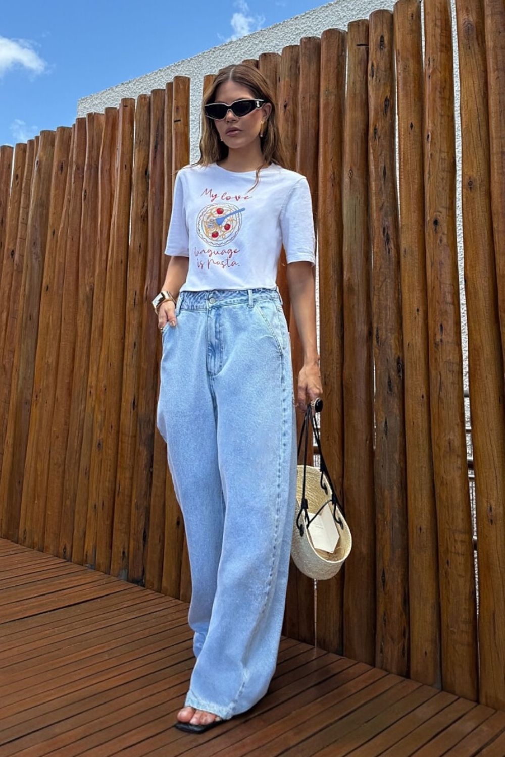 Calça Wide Leg