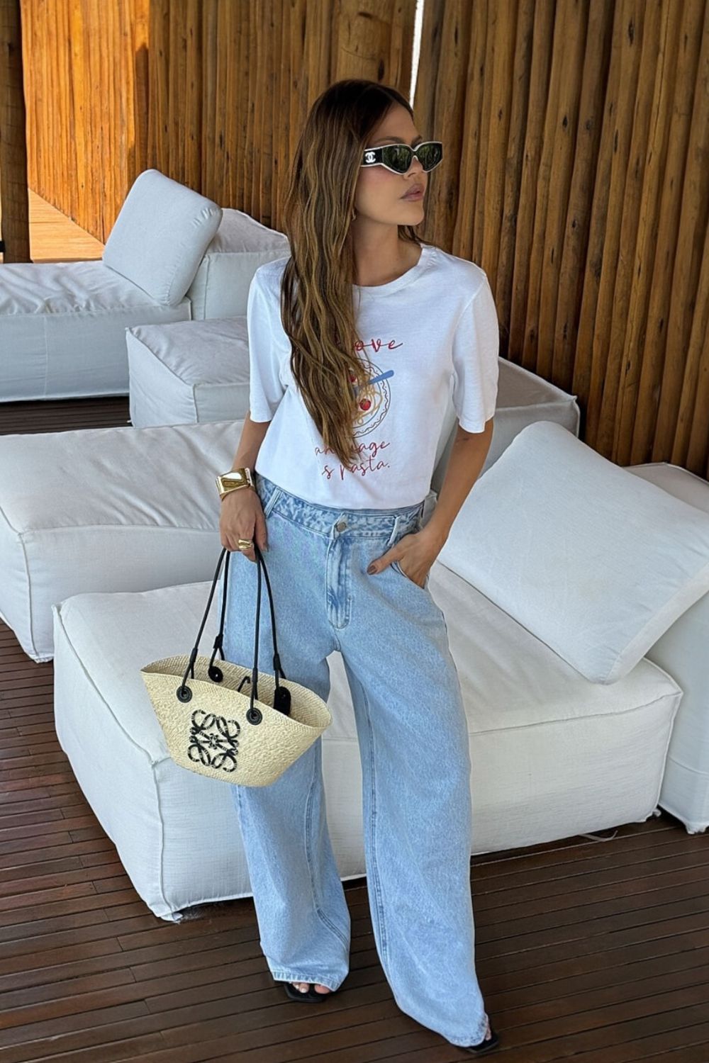 Calça Wide Leg
