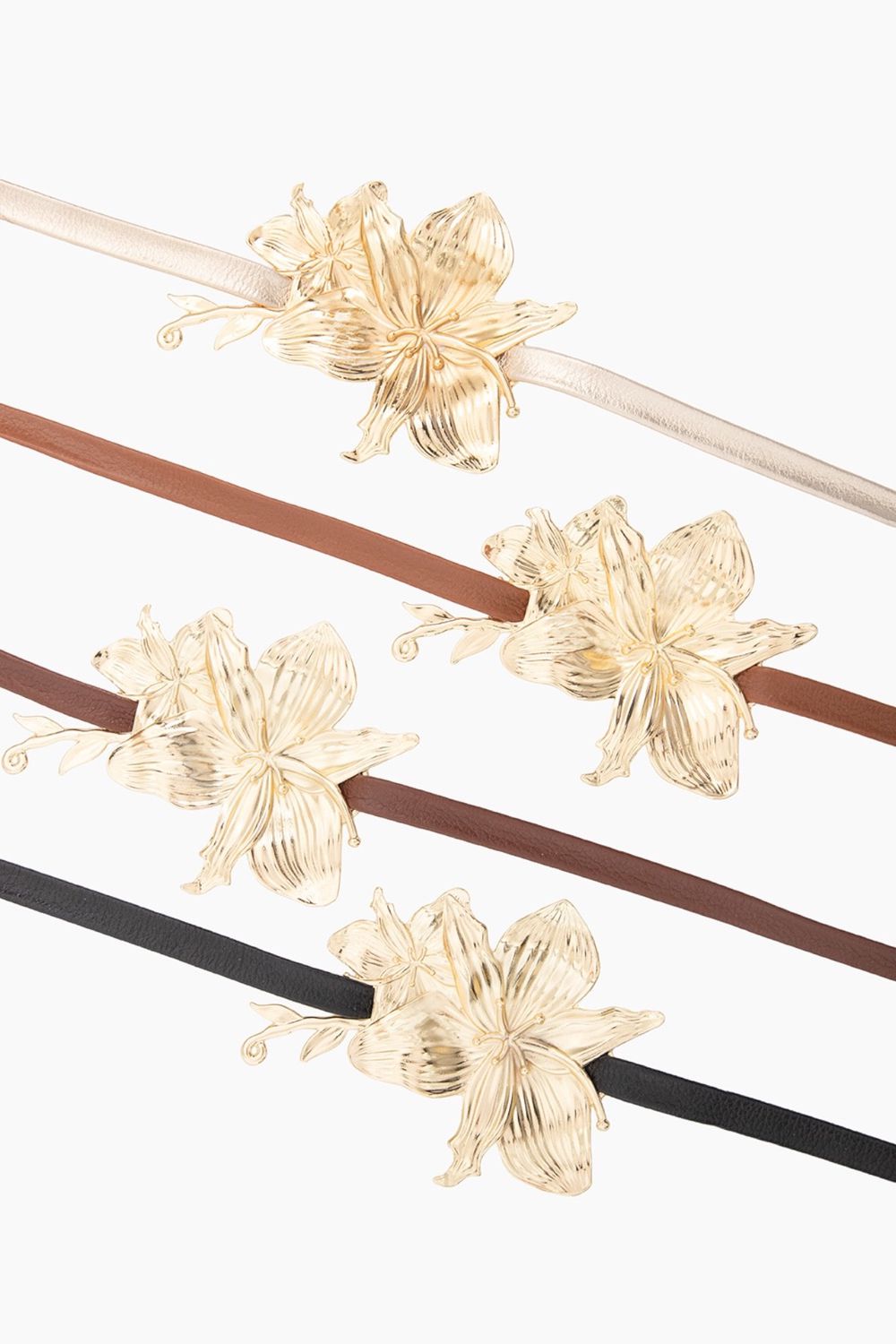 Cinto Flor Metal - Preto