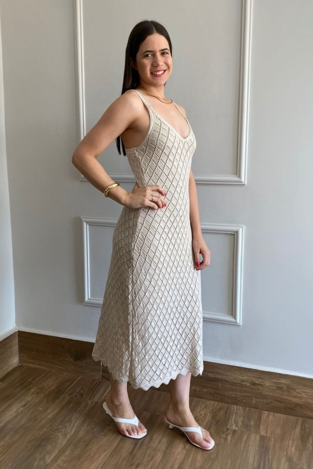 Vestido Laila - Bege