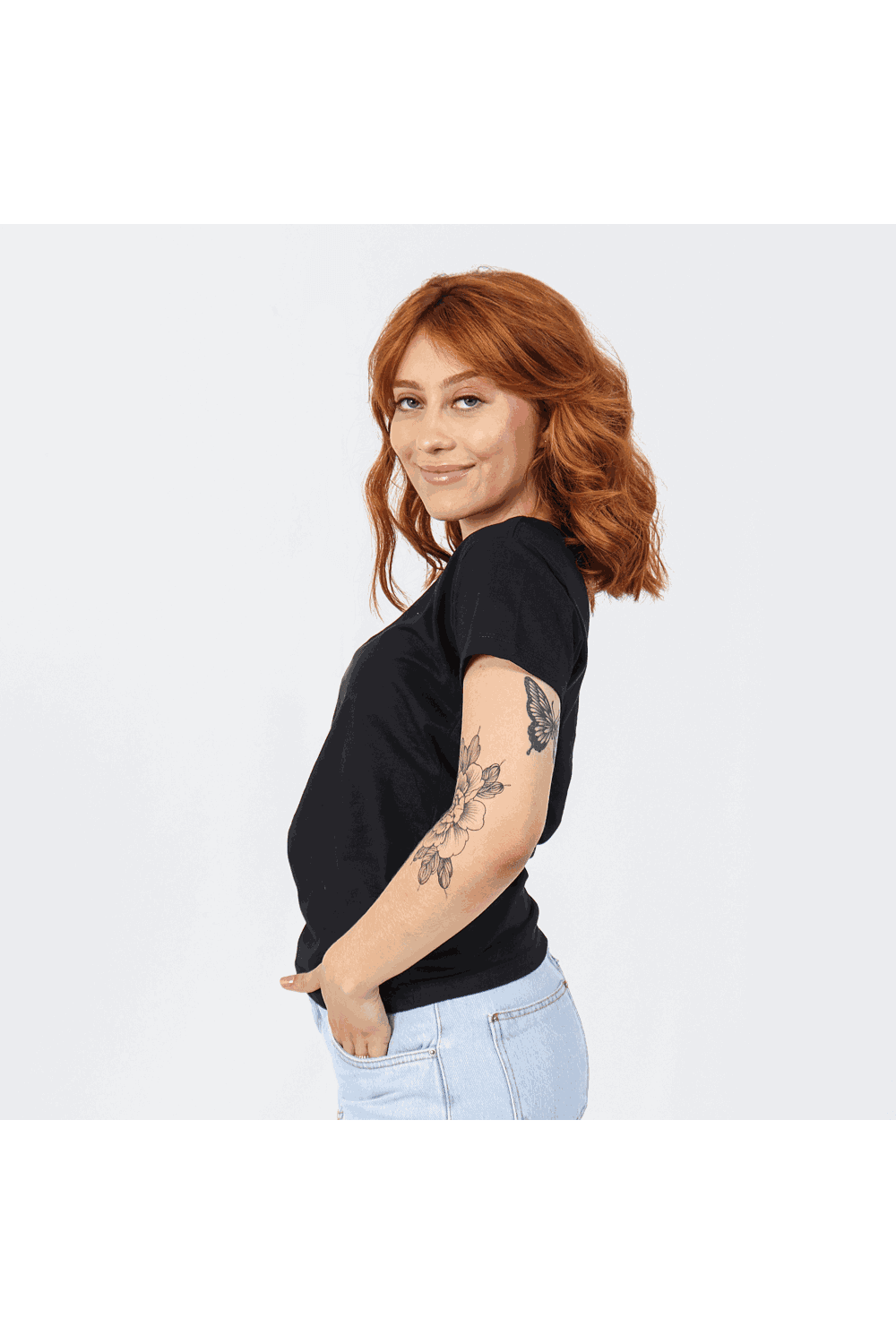 Camiseta Baby Look Feminina - Preta