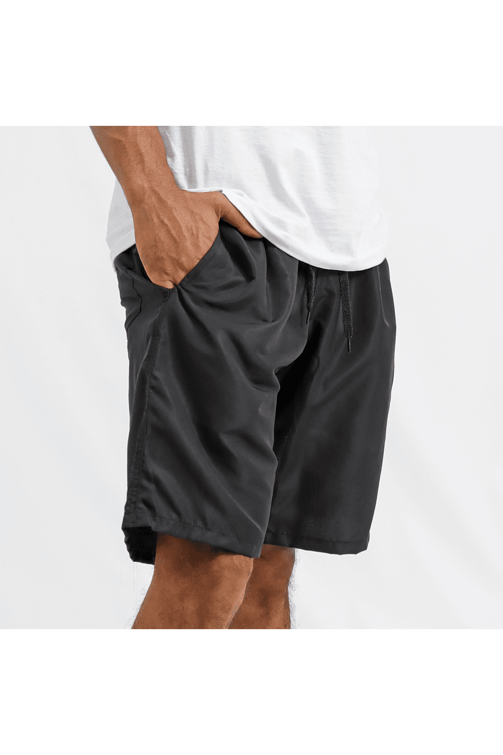 Bermuda Masculina Tactel Básica Preta