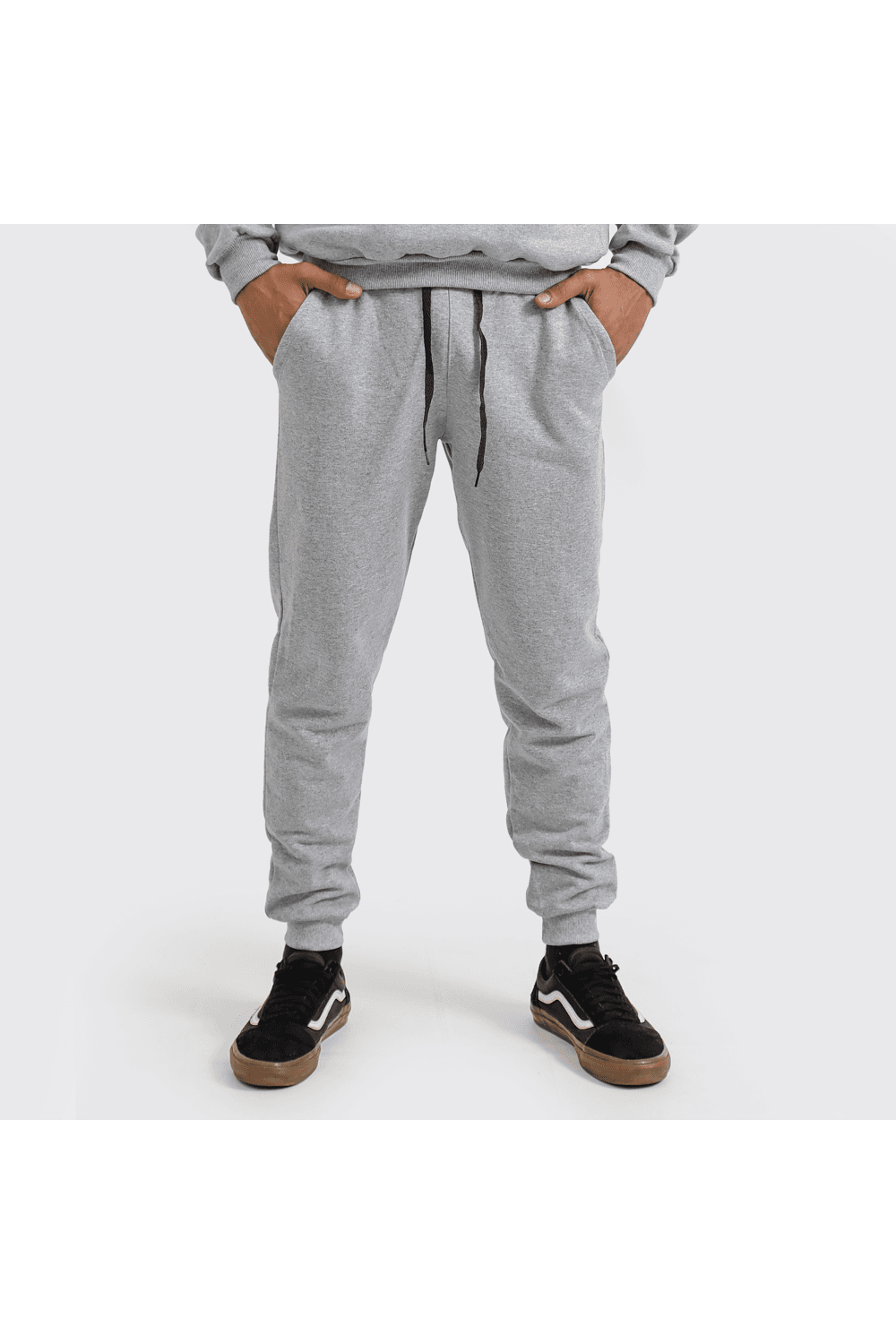 Calça De Moletom Masculina Cinza