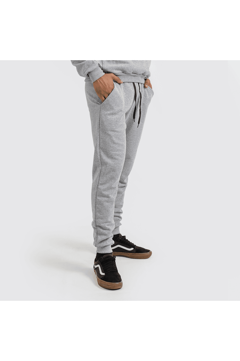 Calça De Moletom Masculina Cinza