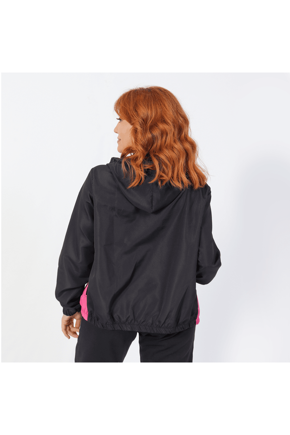 Jaqueta Corta Vento Feminino Com Zíper Rosa