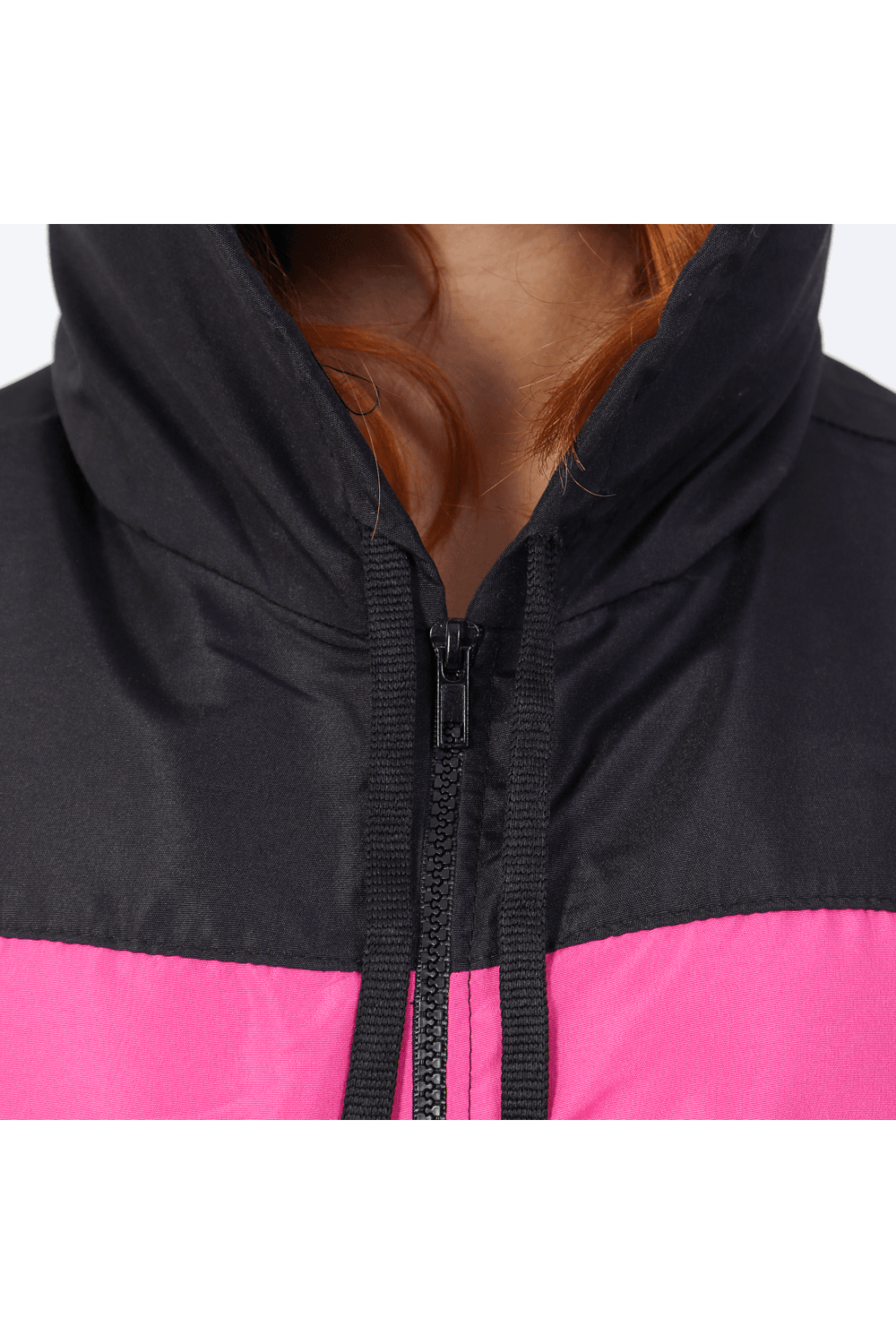 Jaqueta Corta Vento Feminino Com Zíper Rosa