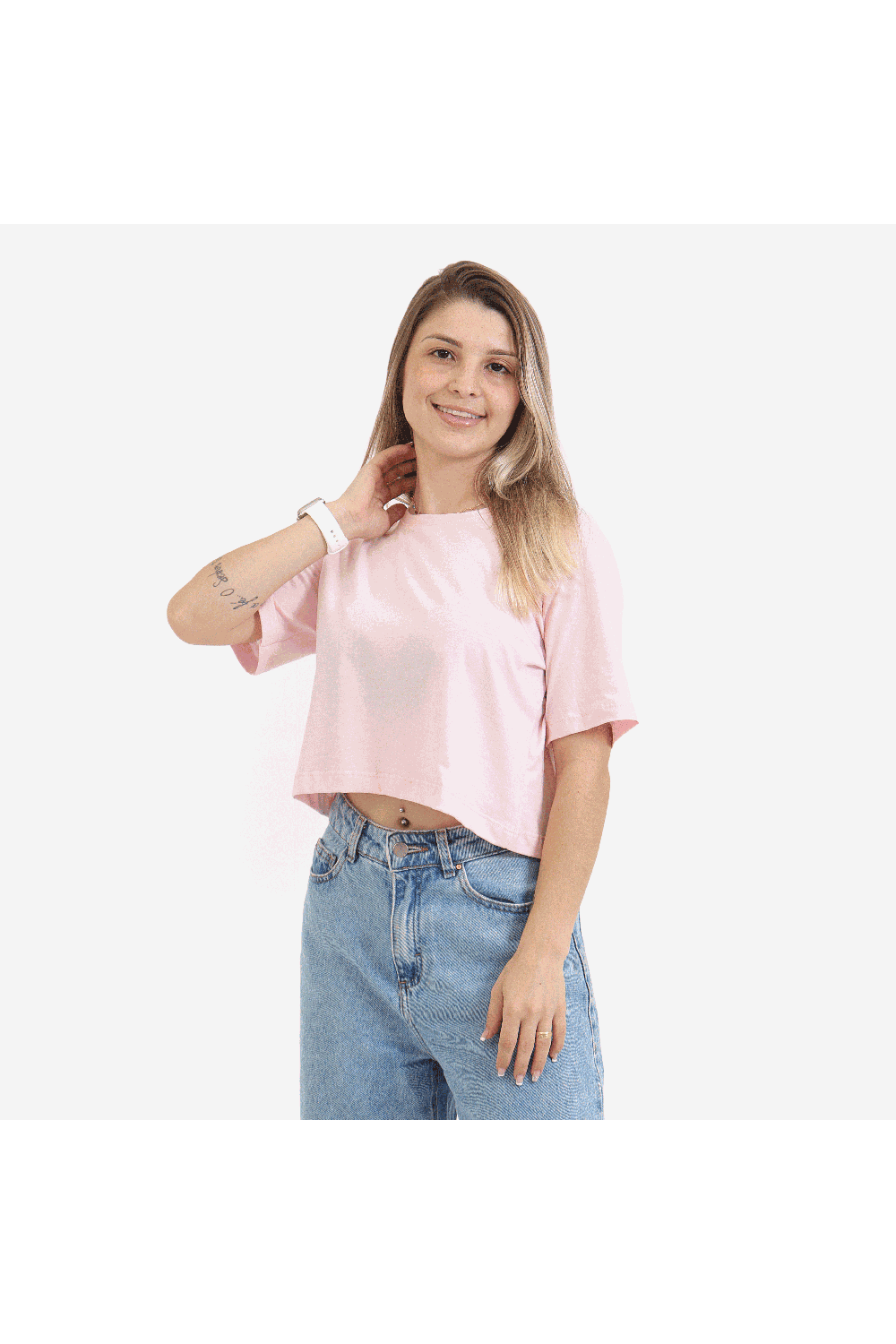 Cropped Feminino Rosa