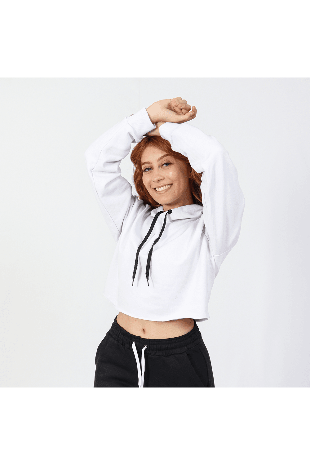 Cropped Moletom Feminino Branco